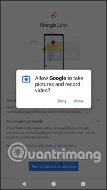 Quét mã QR bằng Google Lens